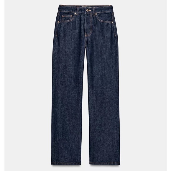 ZARA STRAIGHT FIT HIGH WAIST JEANS SIZE 4 reg $59.90 - Picture 6 of 13